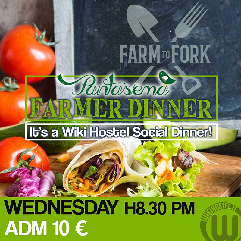Wiki Hostel Farmer Dinner banner
